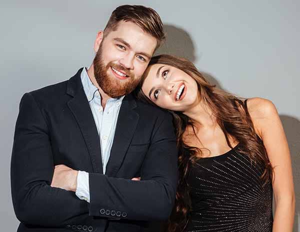 Smiling young couple